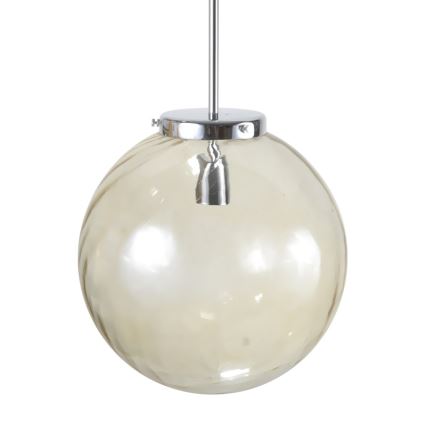 Lustr na tyči KOULE 1xE27/60W/230V chrom 30cm