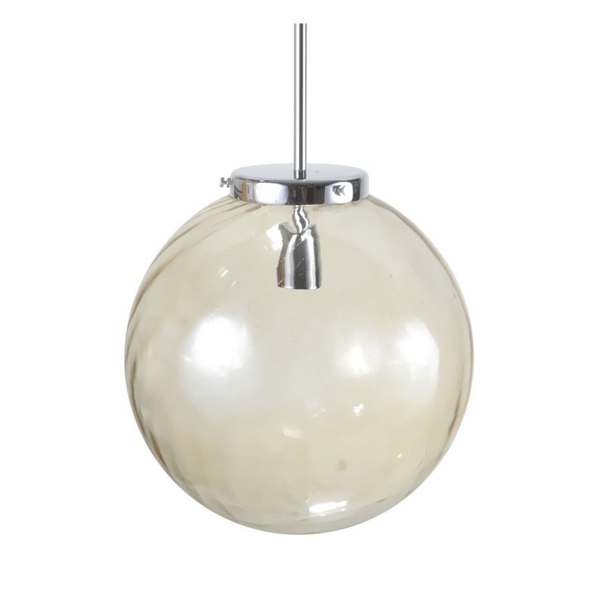 Lustr na tyči KOULE 1xE27/60W/230V chrom 30cm