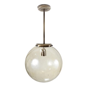 Lustr na tyči KOULE 1xE27/60W/230V patina 30cm