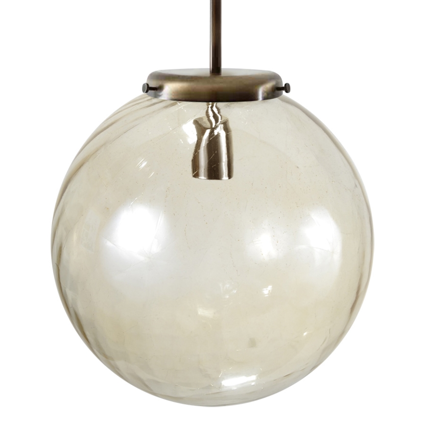 Lustr na tyči KOULE 1xE27/60W/230V patina 30cm