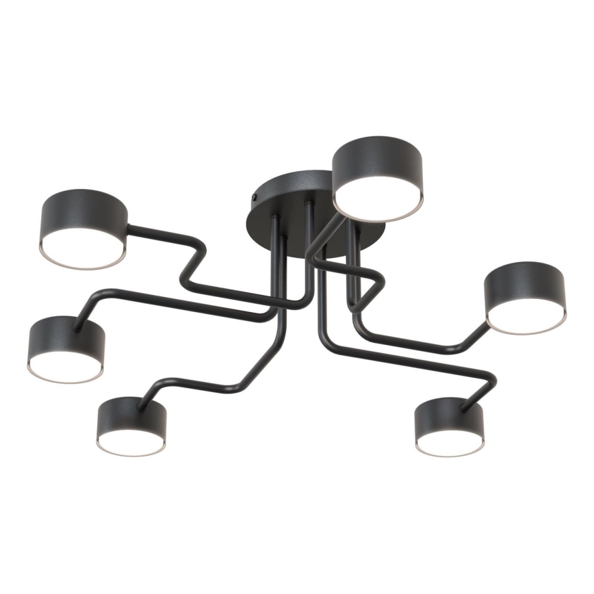 Lustr na tyči KURAGE 6xGX53/12W/230V černá