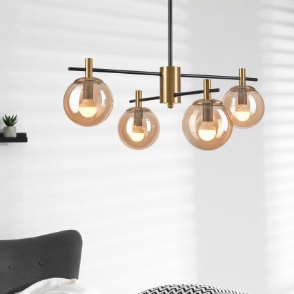 Lustr na tyči LILOU 4xE14/5W/230V