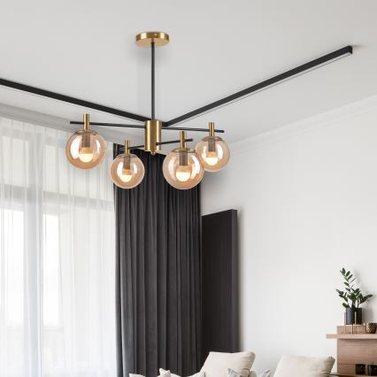 Lustr na tyči LILOU 4xE14/5W/230V