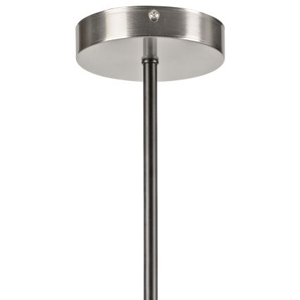 Lustr na tyči LILOU 4xE14/5W/230V matný chrom/kouřová