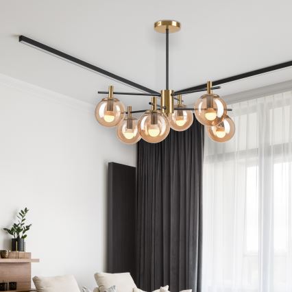 Lustr na tyči LILOU 6xE14/5W/230V