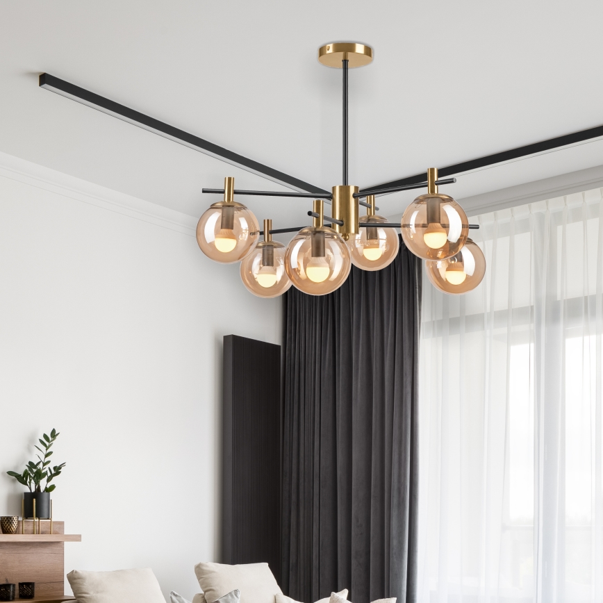 Lustr na tyči LILOU 6xE14/5W/230V