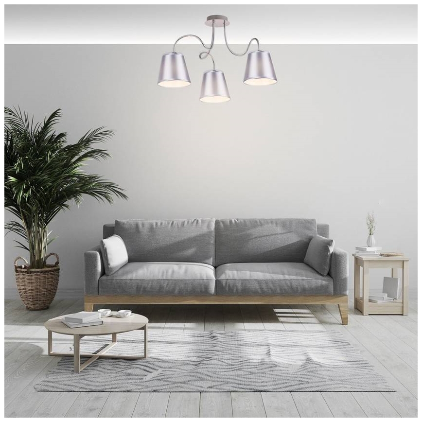 Lustr na tyči LUK 3xE14/40W/230V