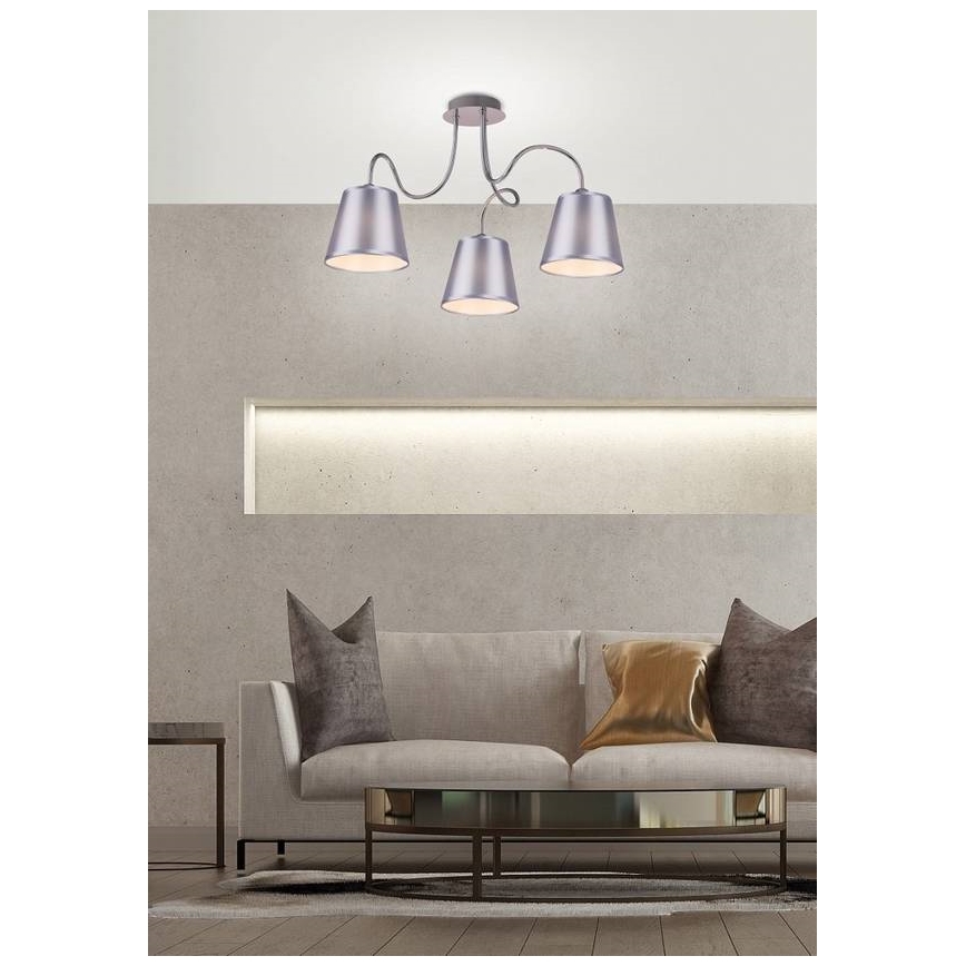 Lustr na tyči LUK 3xE14/40W/230V
