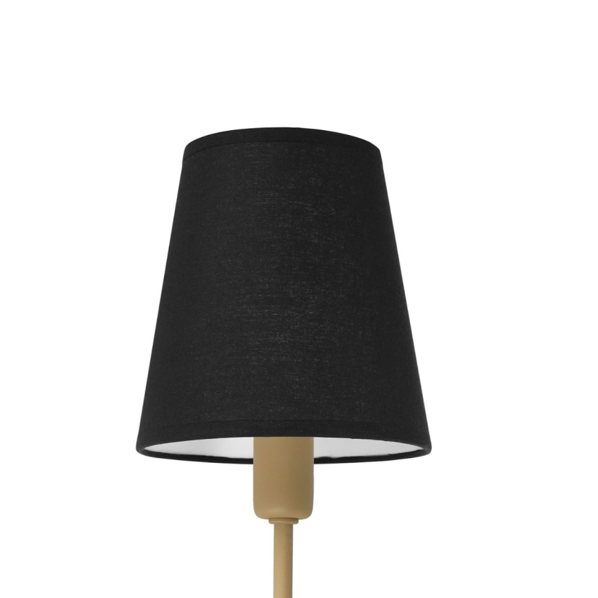Lustr na tyči MADELA 5xE14/40W/230V černá/béžová