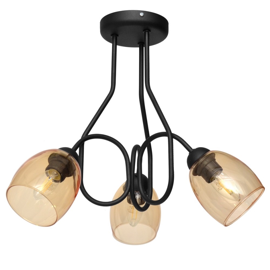 Lustr na tyči MARIETTA 3xE27/15W/230V