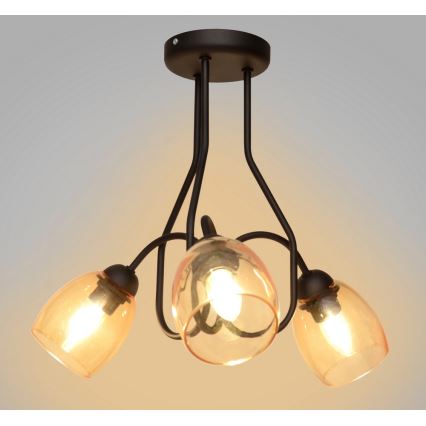 Lustr na tyči MARIETTA 3xE27/15W/230V