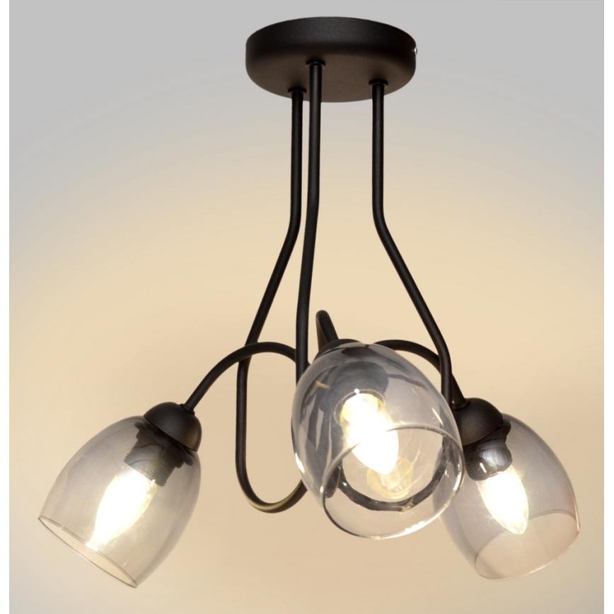 Lustr na tyči MARIETTA 3xE27/15W/230V