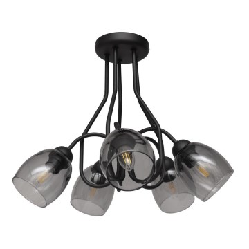 Lustr na tyči MARIETTA 5xE27/15W/230V