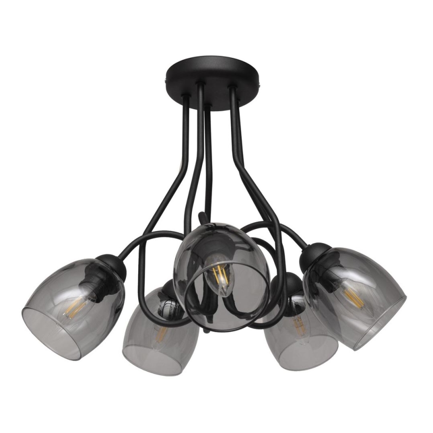 Lustr na tyči MARIETTA 5xE27/15W/230V