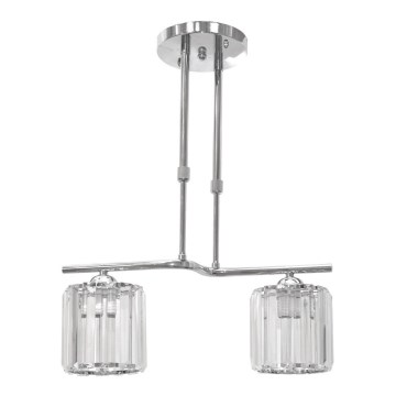 Lustr na tyči MILANO 2xE27/15W/230V