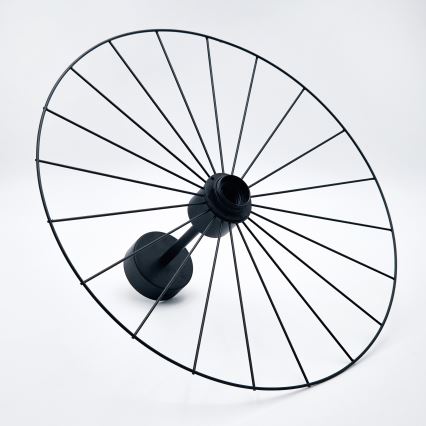 Lustr na tyči MONTANA 1xE27/15W/230V pr. 45 cm černá