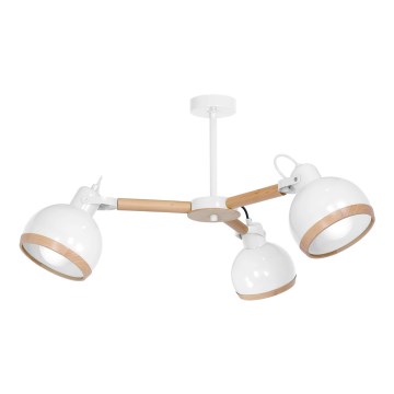Lustr na tyči OVAL 3xE27/60W/230V