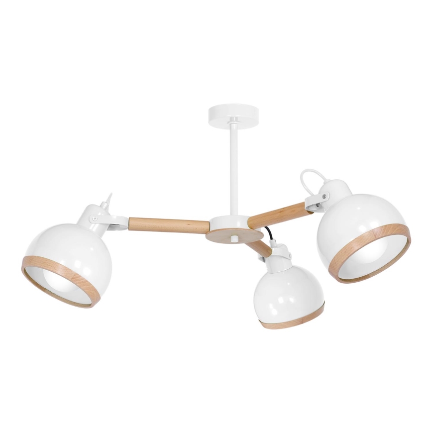 Lustr na tyči OVAL 3xE27/60W/230V