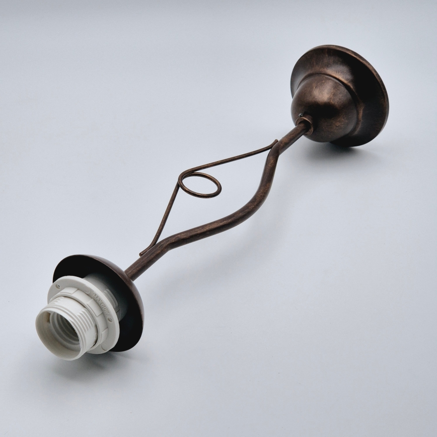 Lustr na tyči RETRO II 1xE27/60W/230V bronz patina