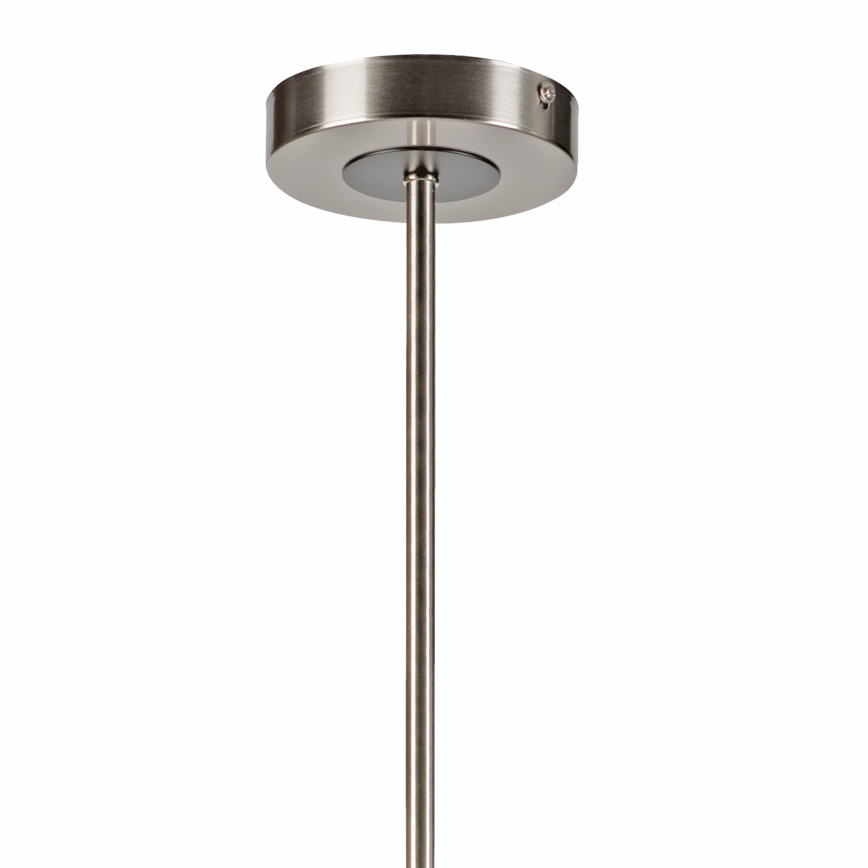 Lustr na tyči ROLLO 8xE14/5W/230V matný chrom/kouřová