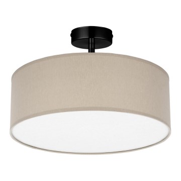 Lustr na tyči RONDO 4xE27/15W/230V pr. 40 cm béžová