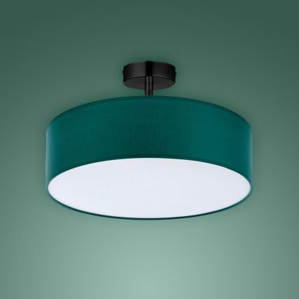 Lustr na tyči RONDO 4xE27/15W/230V pr. 40 cm zelená