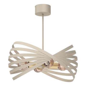 Lustr na tyči SPARKLE 4xE27/15W/230V béžová