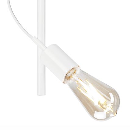 Lustr na tyči TARO 1xE27/60W/230V bílá