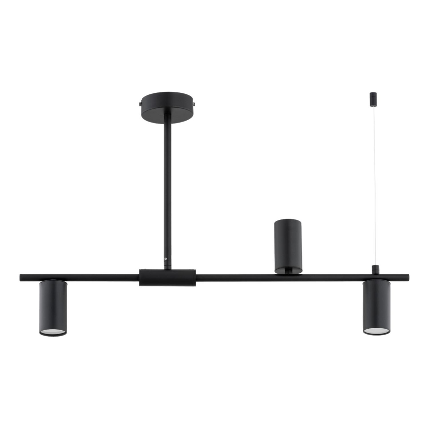Lustr na tyči URANOS 3xGU10/10W/230V černá