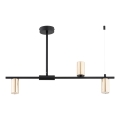 Lustr na tyči URANOS 3xGU10/10W/230V černá/zlatá