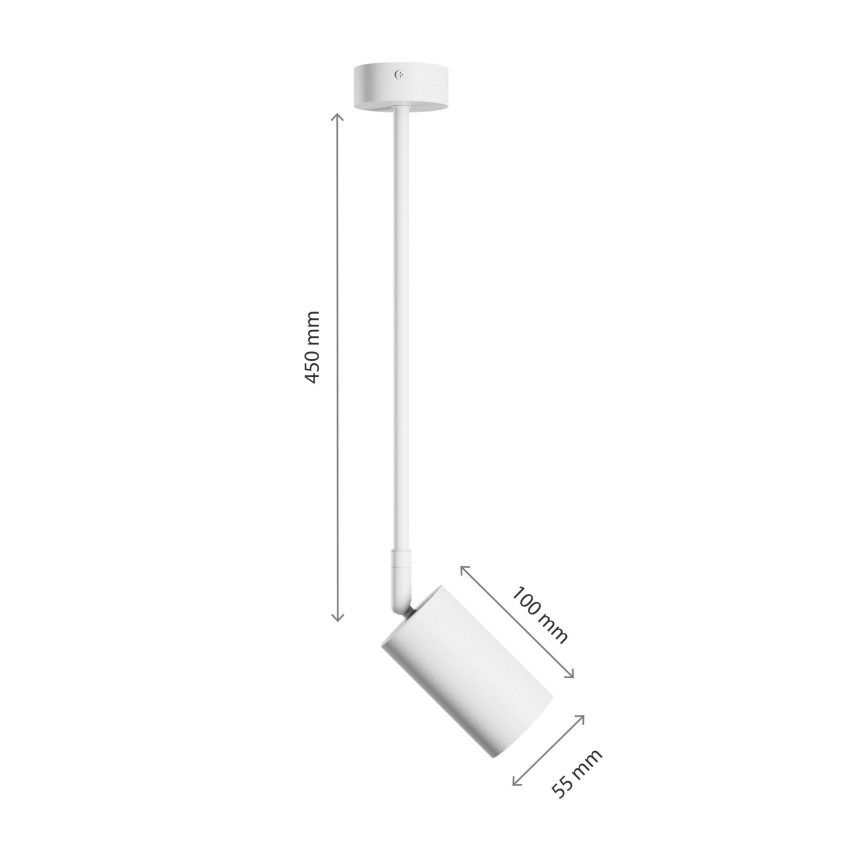 Lustr na tyči VARIOSA 1xGU10/10W/230V bílá