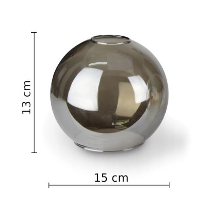 Lustr na tyči VASCO 4xE27/60W/230V černá/kouřová černá