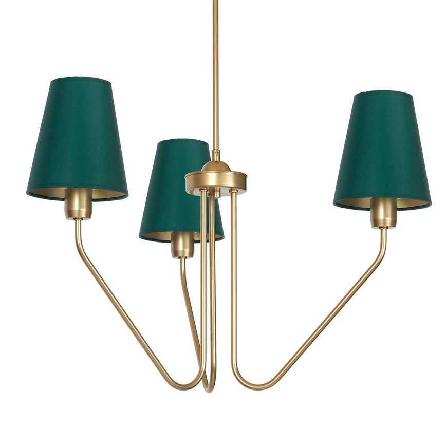 Lustr na tyči VICTORIA 3xE27/60W/230V zelená