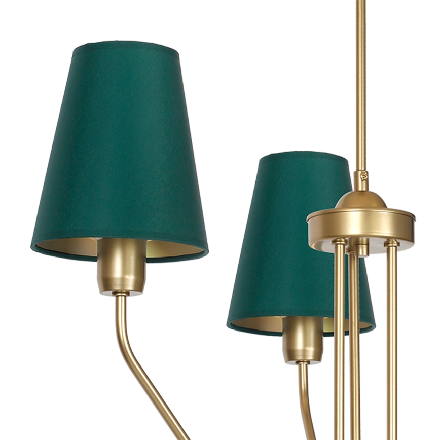 Lustr na tyči VICTORIA 3xE27/60W/230V zelená