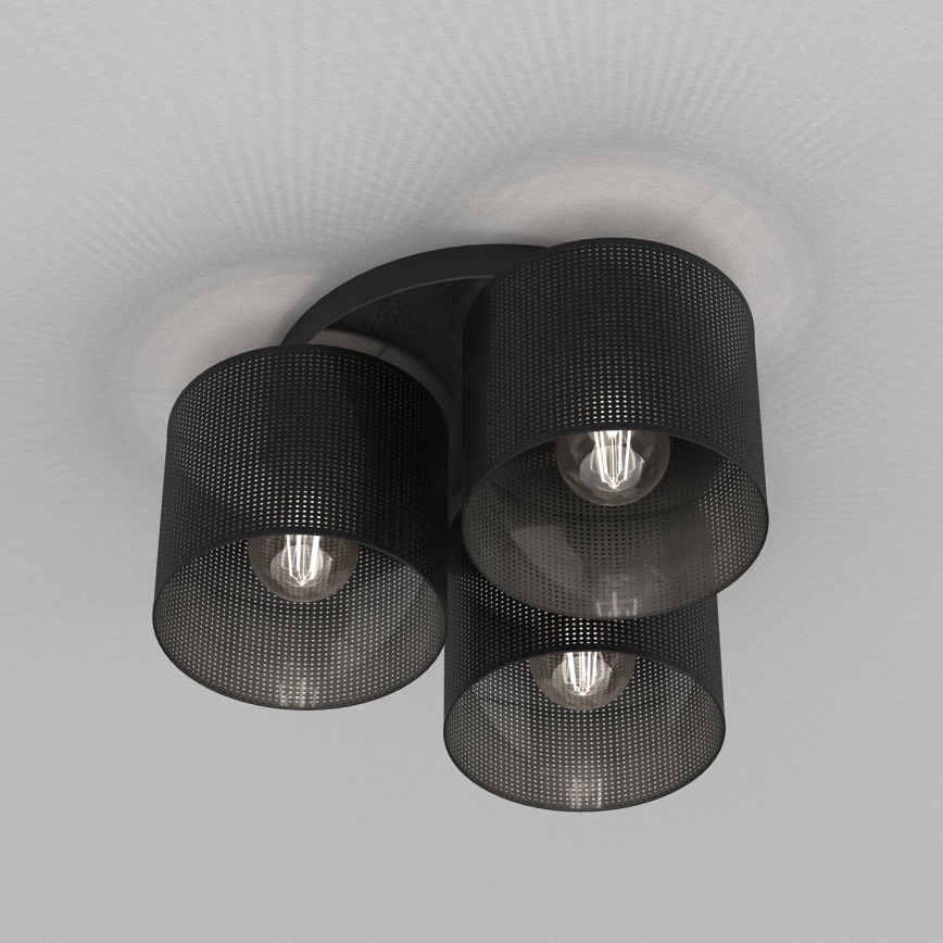 Lustr přisazený LOFT SHADE 3xE27/60W/230V černá