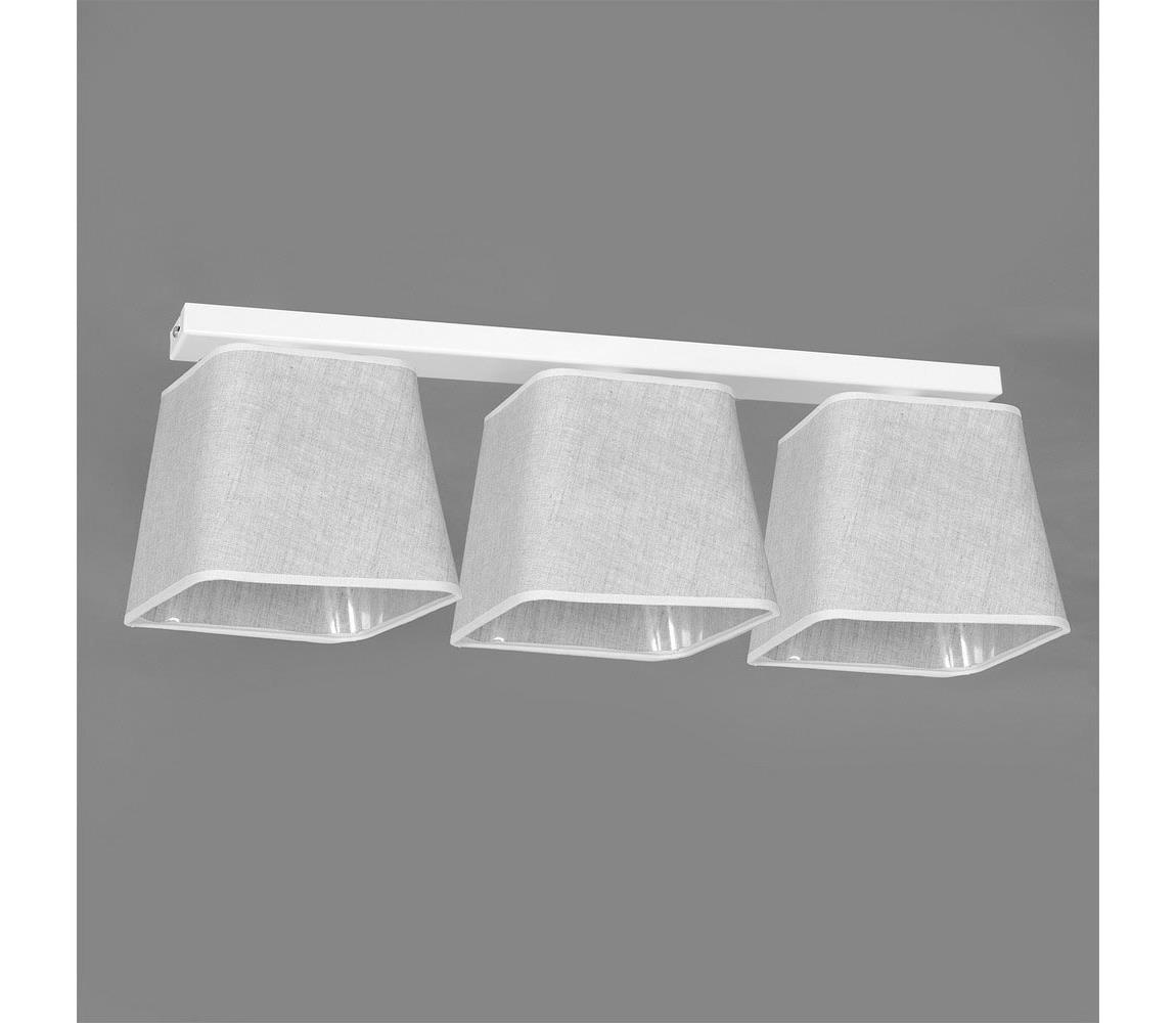 Luminex Lustr přisazený NAT 3xE27/60W/230V bílá LU1935