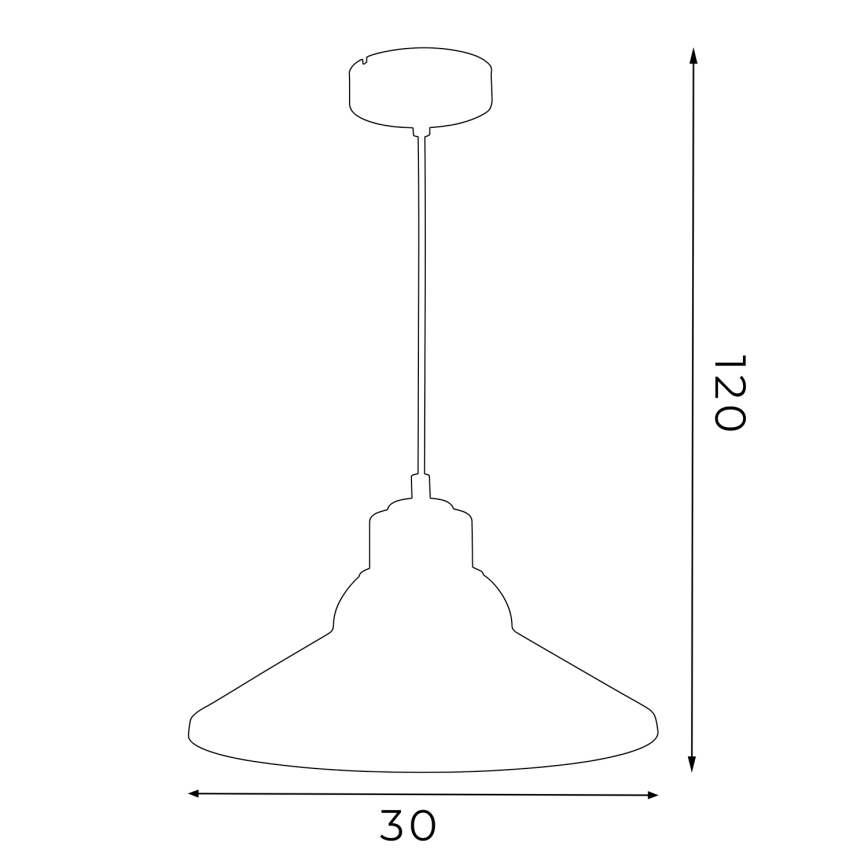 Lustr SINGLE 5 1xE27/60W/230V černá
