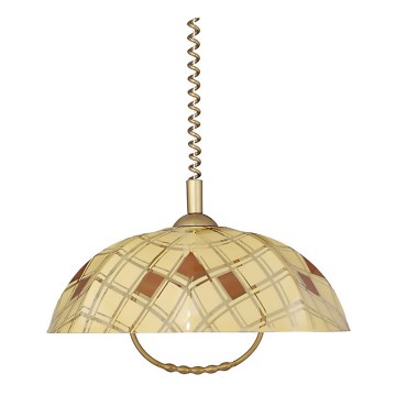 Lustr stahovací AKRYL TR 1xE27/60W béž/zlatá Lustr stahovací AKRYL TR 1xE27/60W béž/zlatá