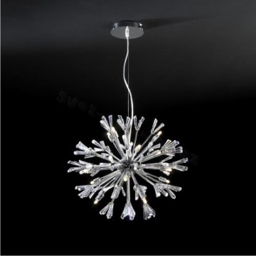 LUXERA 1578 - Lustr na lanku ARAGONIT 15xG9/40W/230V