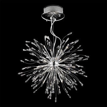 LUXERA 1580 - CRYSTAL Závěsný lustr 18xG4/20W/230V