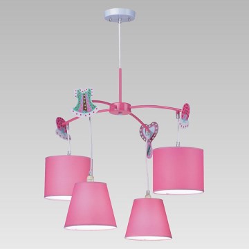 LUXERA 28027 - Dětský lustr CAROUSEL 4xE14/40W/230V