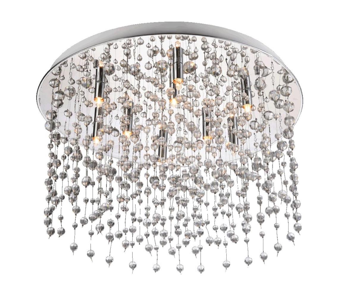 Luxera LUXERA 32320 - Křišťálové stropní svítidlo RAIN 9xG9/28W/230V 32320
