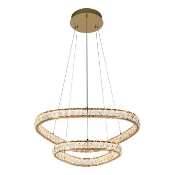 LUXERA 46152 - LED Lustr na lanku MIST LED/65W/230V 4000K zlatá