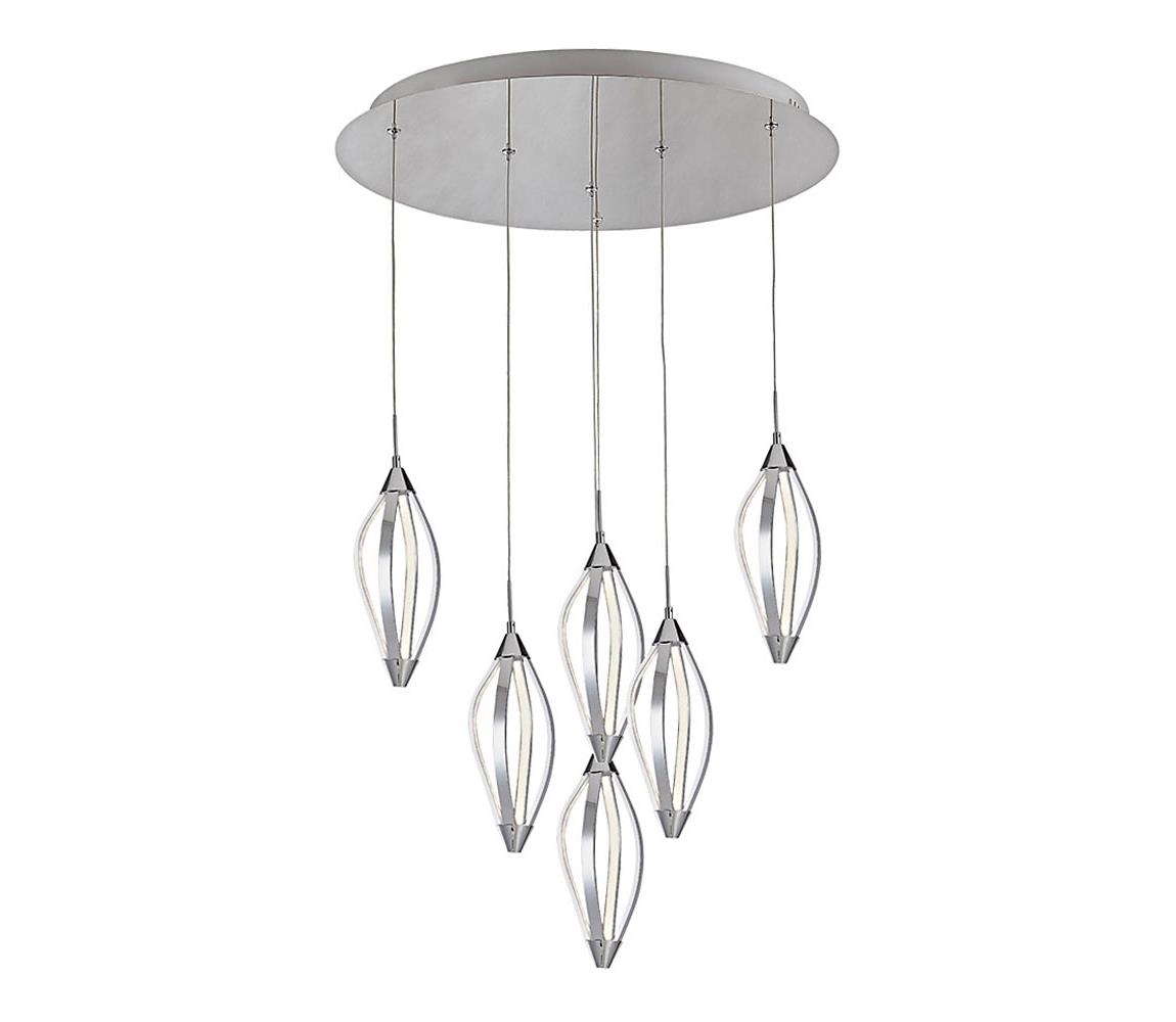 Luxera LUXERA 61305 - LED Lustr na lanku SAKURA 6xLED/13,2W/230V 61305