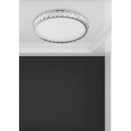 LUXERA 62406 - LED křišťálové stropní přisazené svítidlo GIRO LED/20W/230V