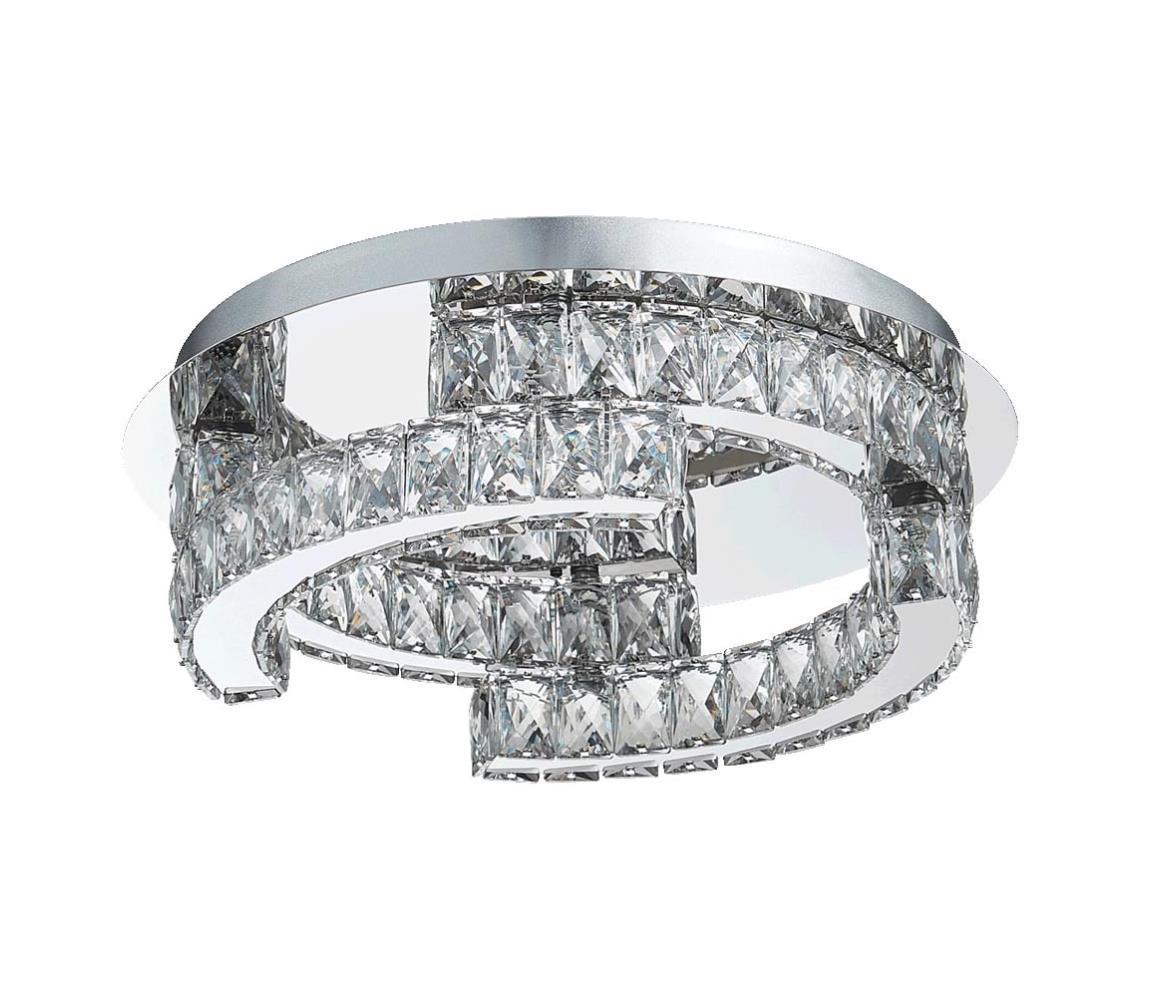 Luxera LUXERA 62429 - LED Křišťálové stropní svítidlo SANTANA 1xLED/24W/230V 62429