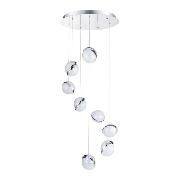 LUXERA 62433 - LED Lustr na lanku MALCOM 8xLED/8W/230V