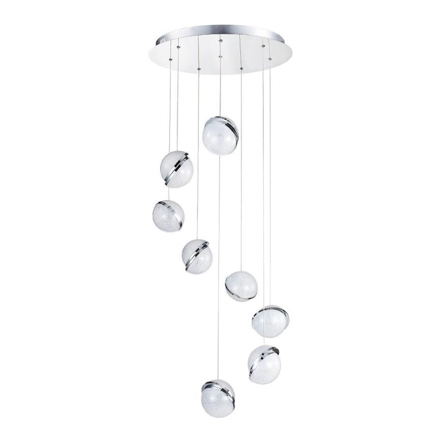 LUXERA 62433 - LED Lustr na lanku MALCOM 8xLED/8W/230V