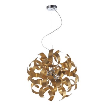 LUXERA 64349 - Lustr na lanku RIBBON 5xG9/33W/230V