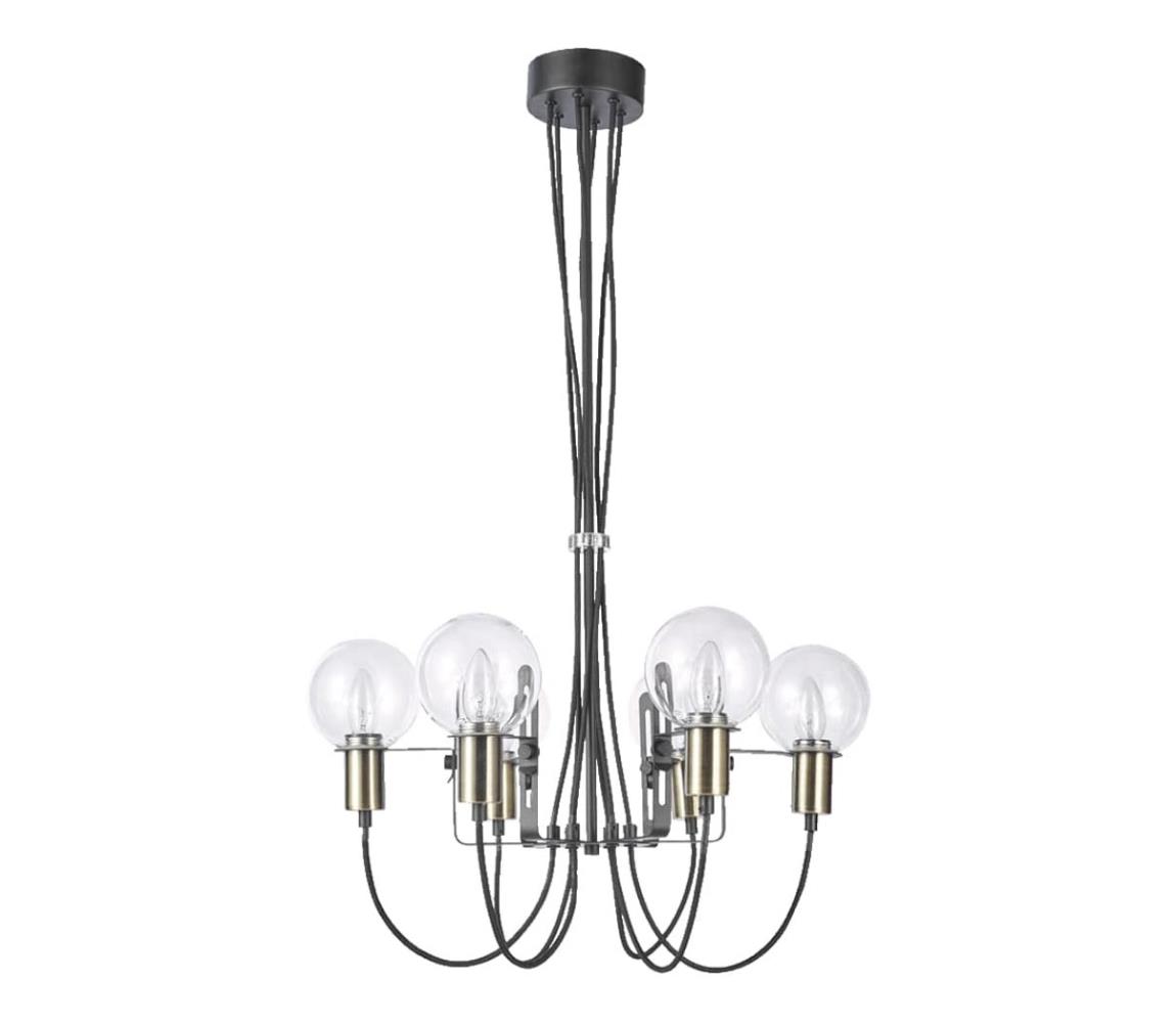 Luxera LUXERA 64400 - Lustr na lanku ABRAZO 6xE14/40W/230V 64400